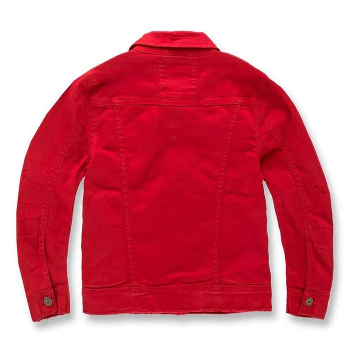 Jordan Craig Kids Tribeca Twill Trucker Jacket (Red)-Nexus Clothing