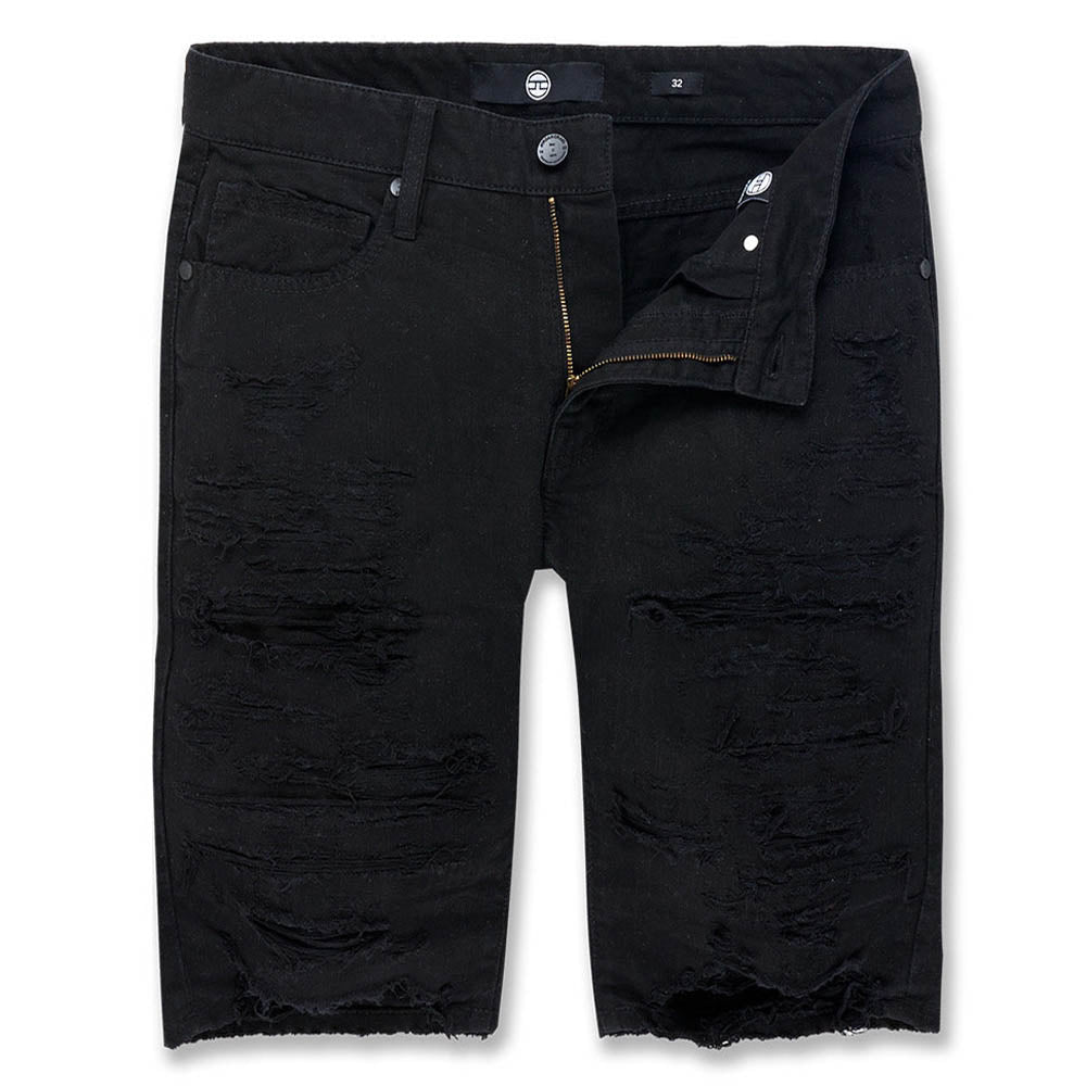 Jordan Craig Men Ironbound Twill Shorts (Jet Black)-Jet Black-30-Nexus Clothing