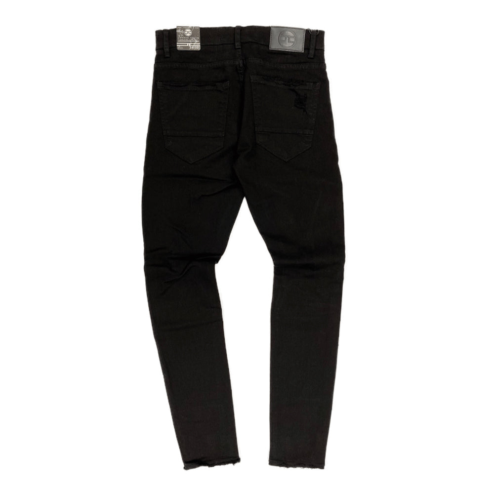 Jordan Craig Men Jeans Shreds (Black)2