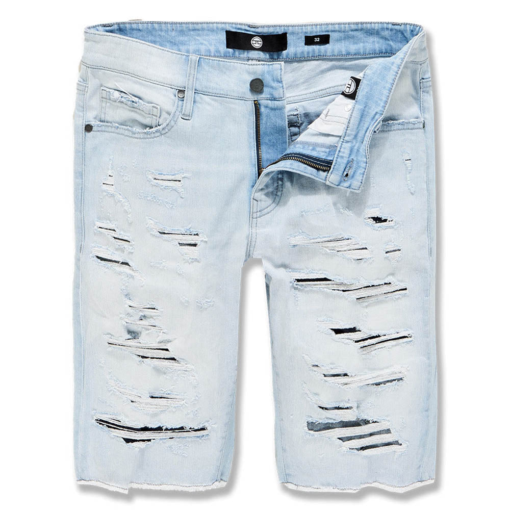 Jordan Craig Men Lafayette Denim Shorts (Ice Blue)-Ice Blue-30-Nexus Clothing