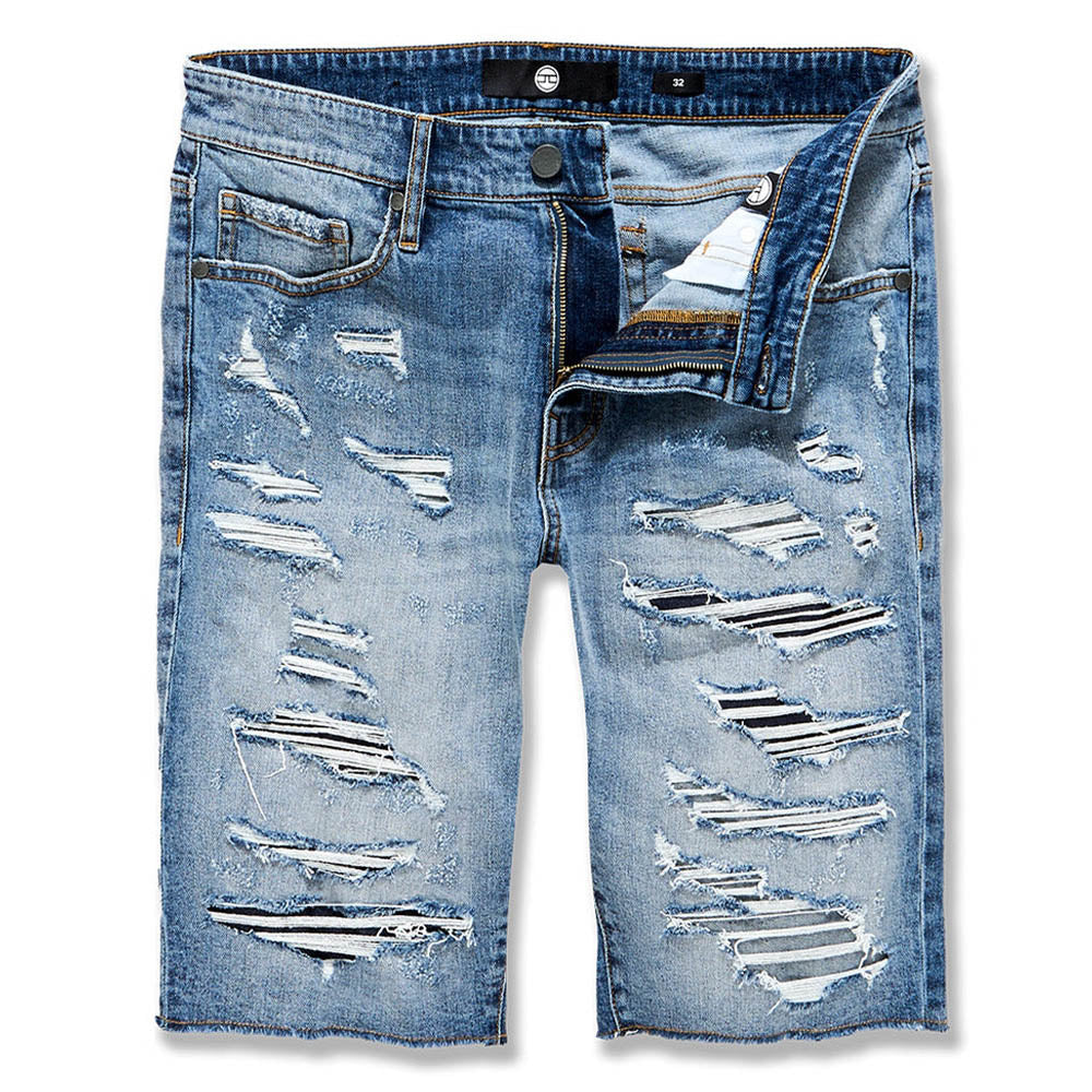 Jordan Craig Men Lafayette Denim Shorts (Medium Blue)-Medium Blue-30-Nexus Clothing