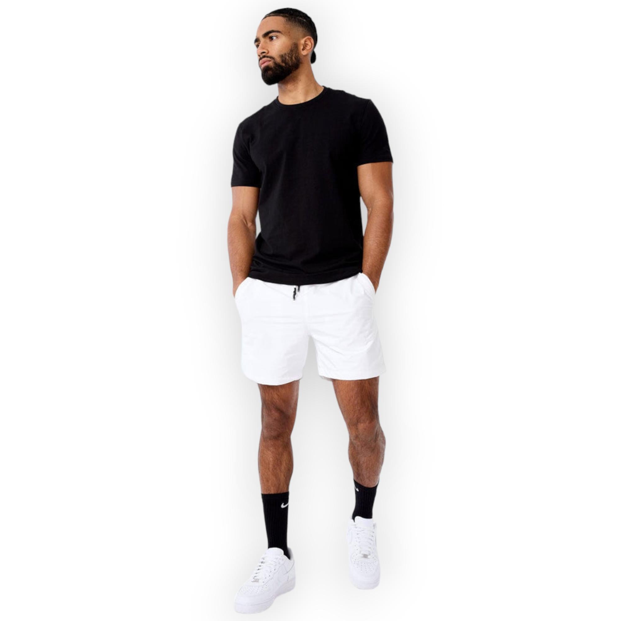 Jordan Craig Men Lounge Shorts (White)-Nexus Clothing