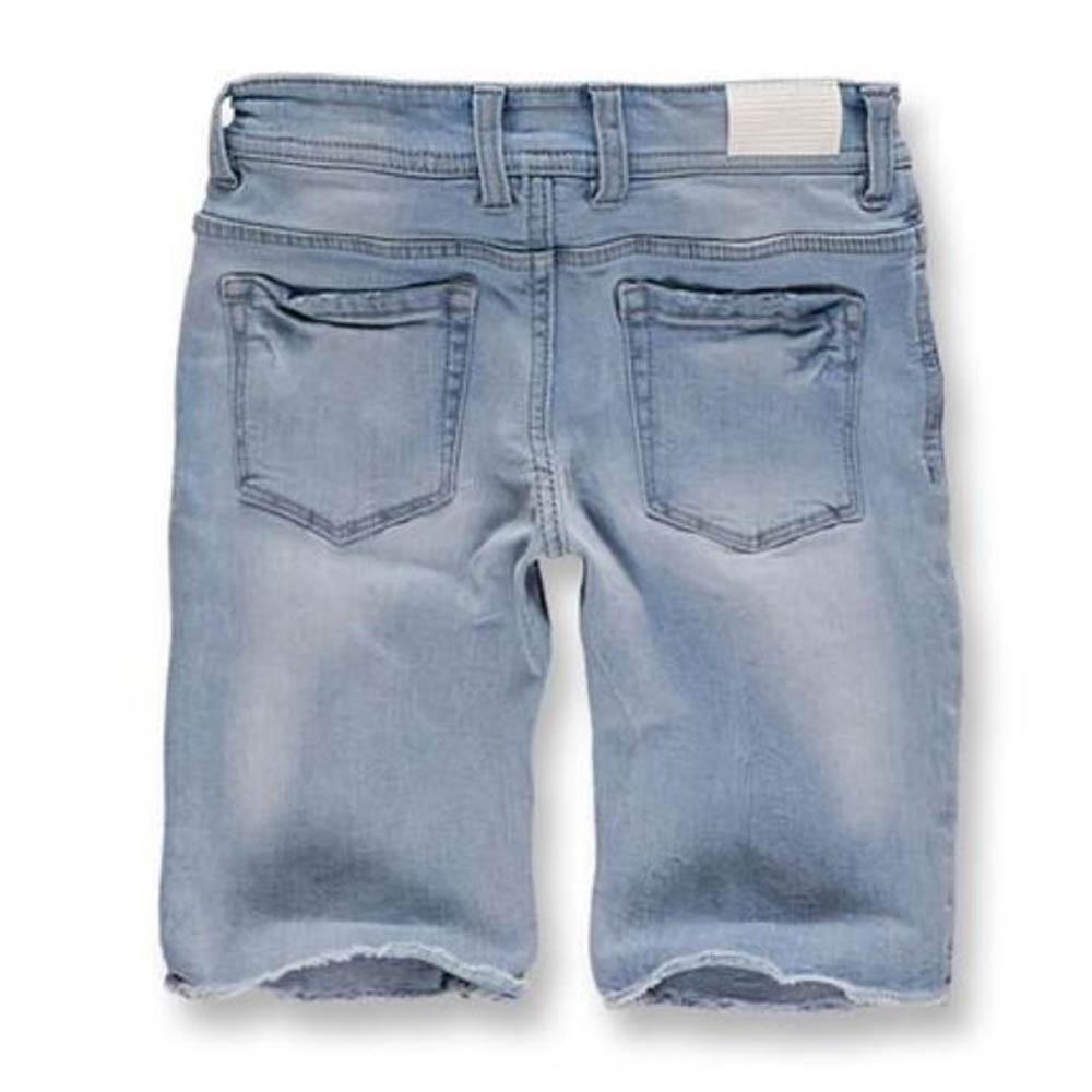 Jordan Craig Shredded Jean Short Ice Blue- Nexus Clothing