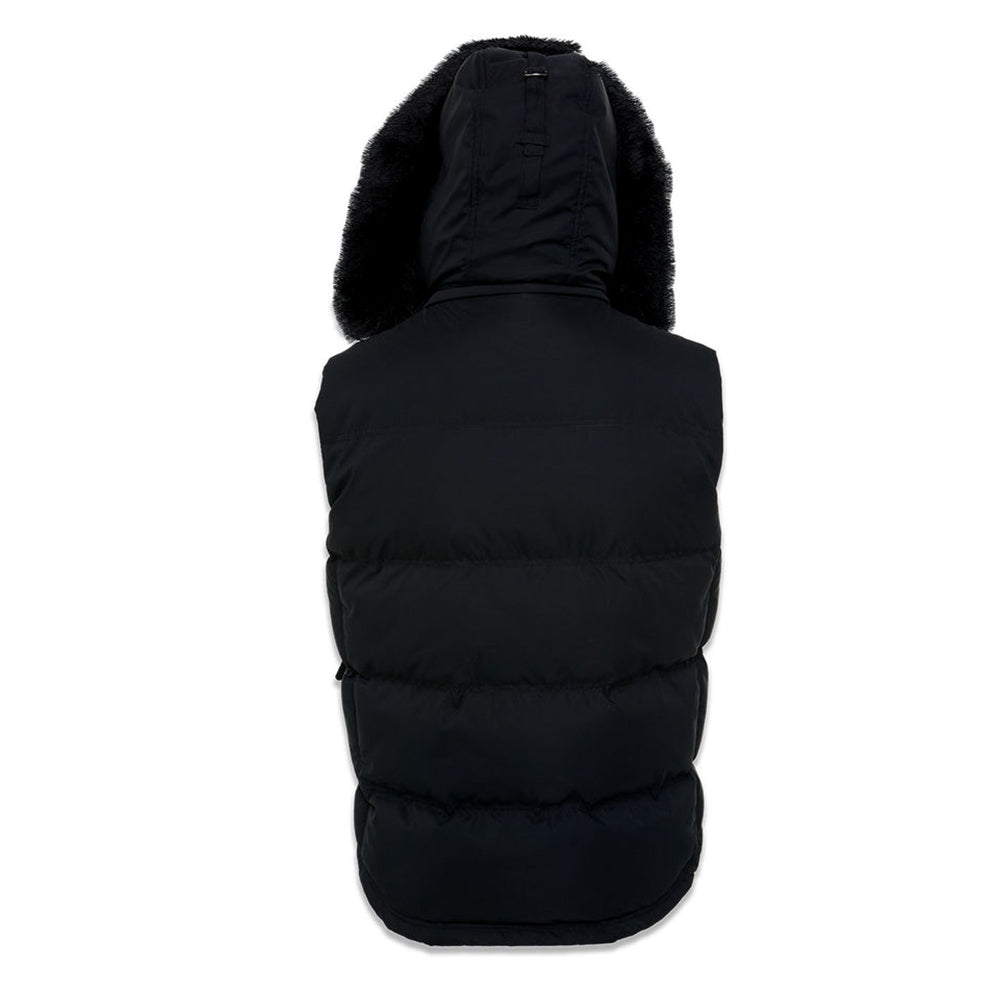 Jordan Craig Men Yukon Fur Puffer Vest (Black)-Nexus Clothing