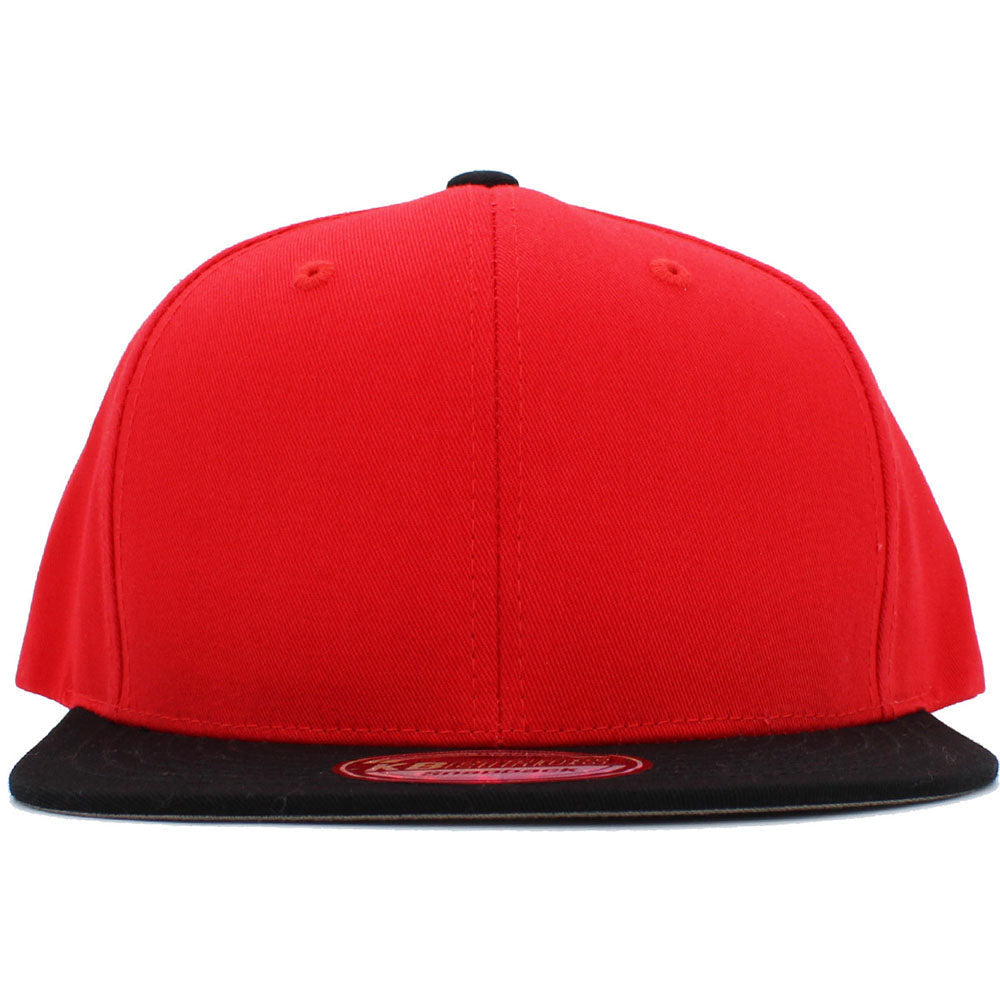 KB Ethos Men Basic Hat Two Tone Basic Snapback (Red Black) 2