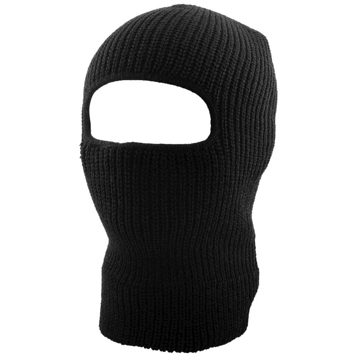 KB Ethos Men One Hole Basic Ski Mask Balaclavas (Black)-Black-OneSize-Nexus Clothing