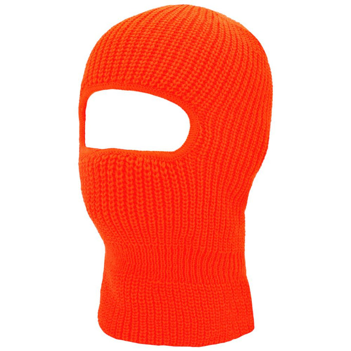 KB Ethos Men One Hole Basic Ski Mask Balaclavas (Neon Orange)-Neon Orange-OneSize-Nexus Clothing