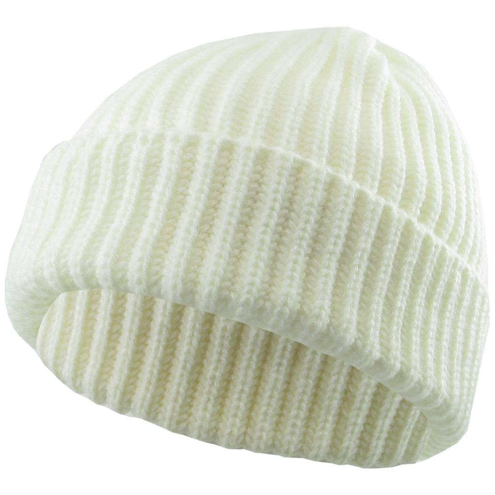 KB Ethos Men Ribbed Beanie (White)-White-OneSize-Nexus Clothing