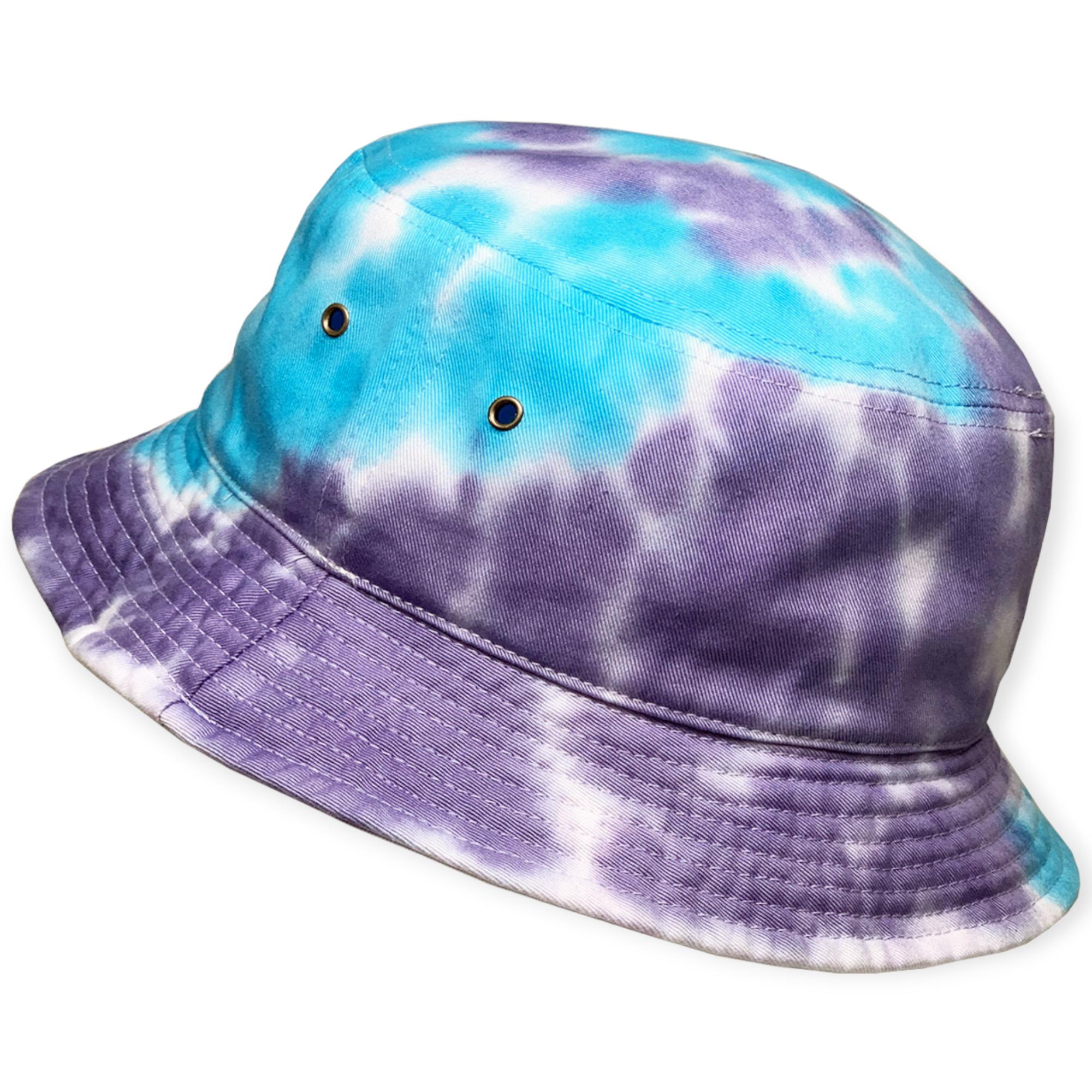 KB Ethos Men Tie Dye Bucket Hat (Aqua Purple)-Aqua Purple-Large / X-Lrage-Nexus Clothing