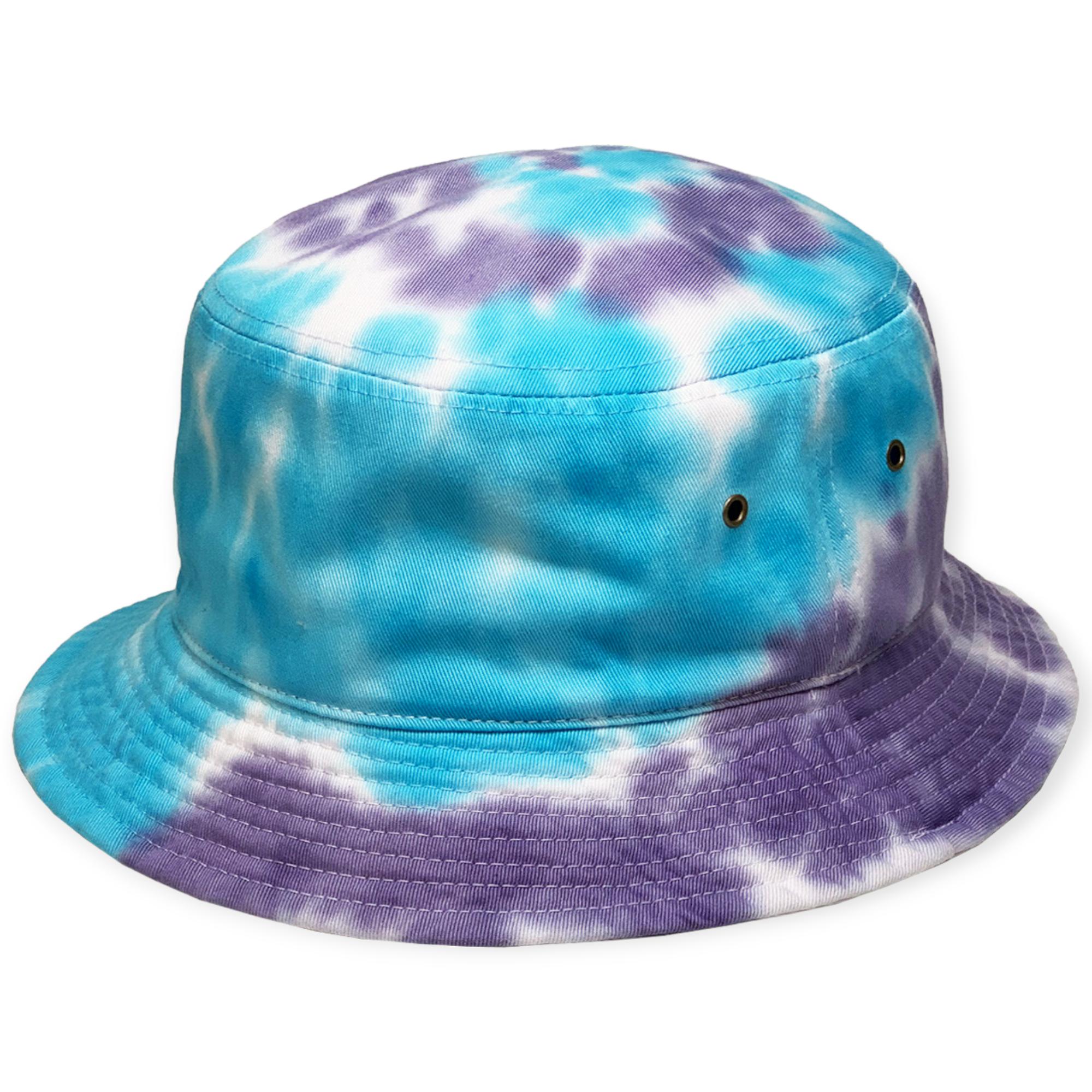 KB Ethos Men Tie Dye Bucket Hat (Aqua Purple)-Aqua Purple-Large / X-Lrage-Nexus Clothing