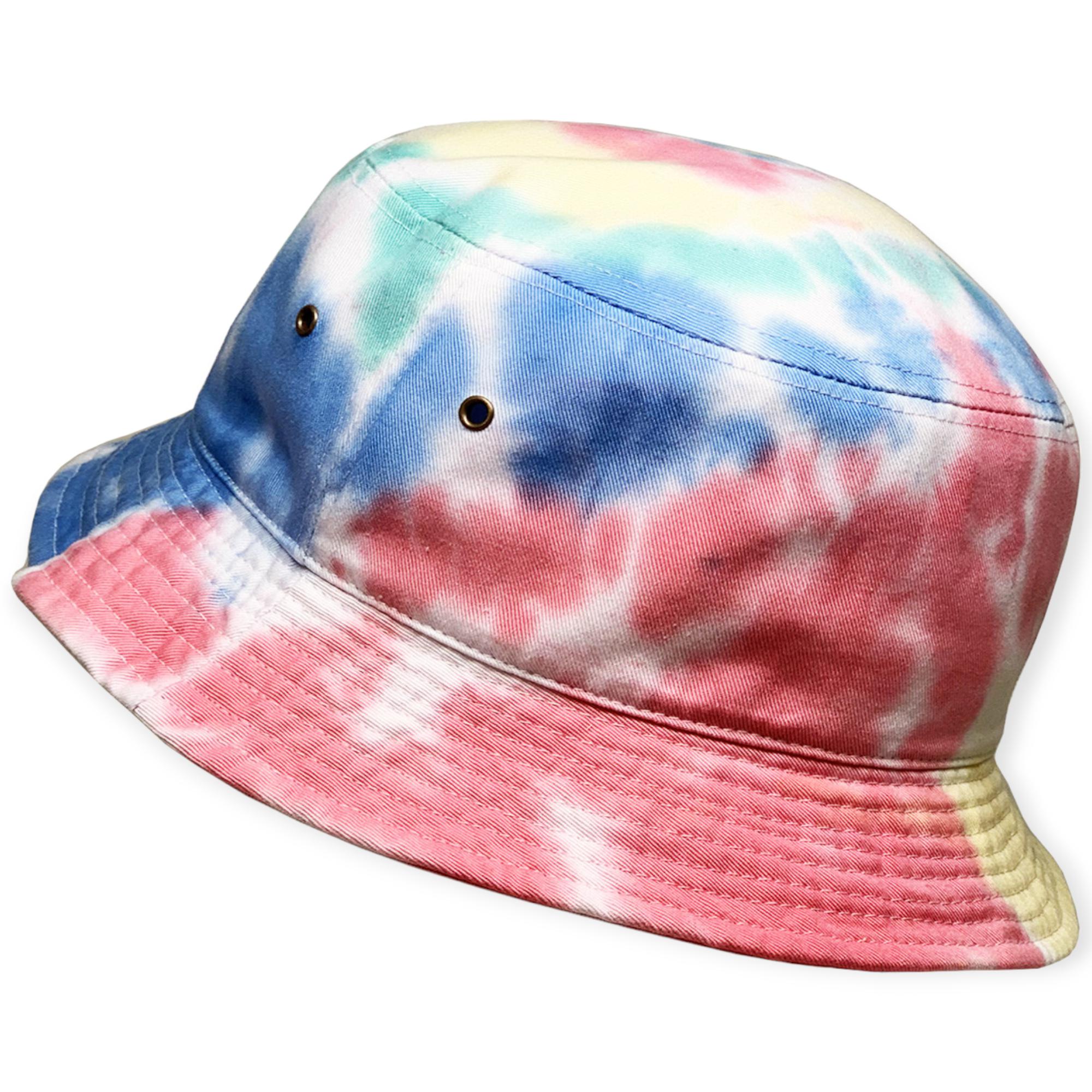 KB Ethos Men Tie Dye Bucket Hat (Rainbow)-Rainbow-Large / X-Lrage-Nexus Clothing