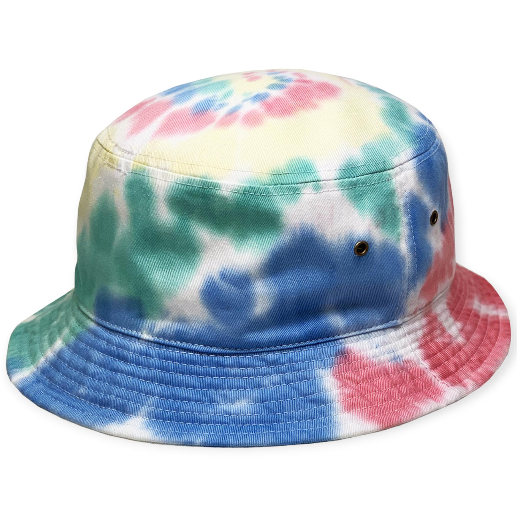 KB Ethos Men Tie Dye Bucket Hat (Rainbow)-Rainbow-Large / X-Lrage-Nexus Clothing