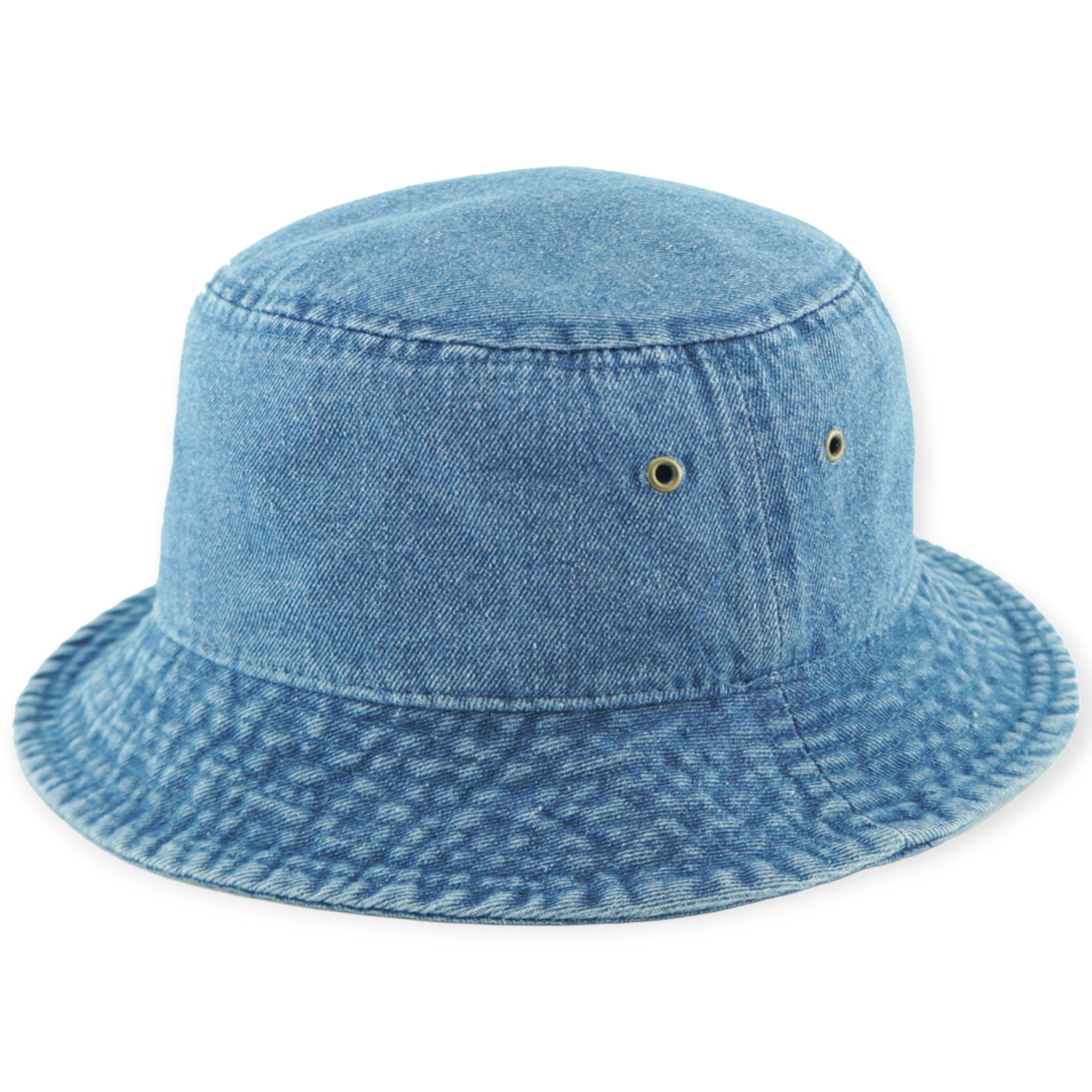 KB Ethos Solid Bucket Hat Fitted (Medium Denim )