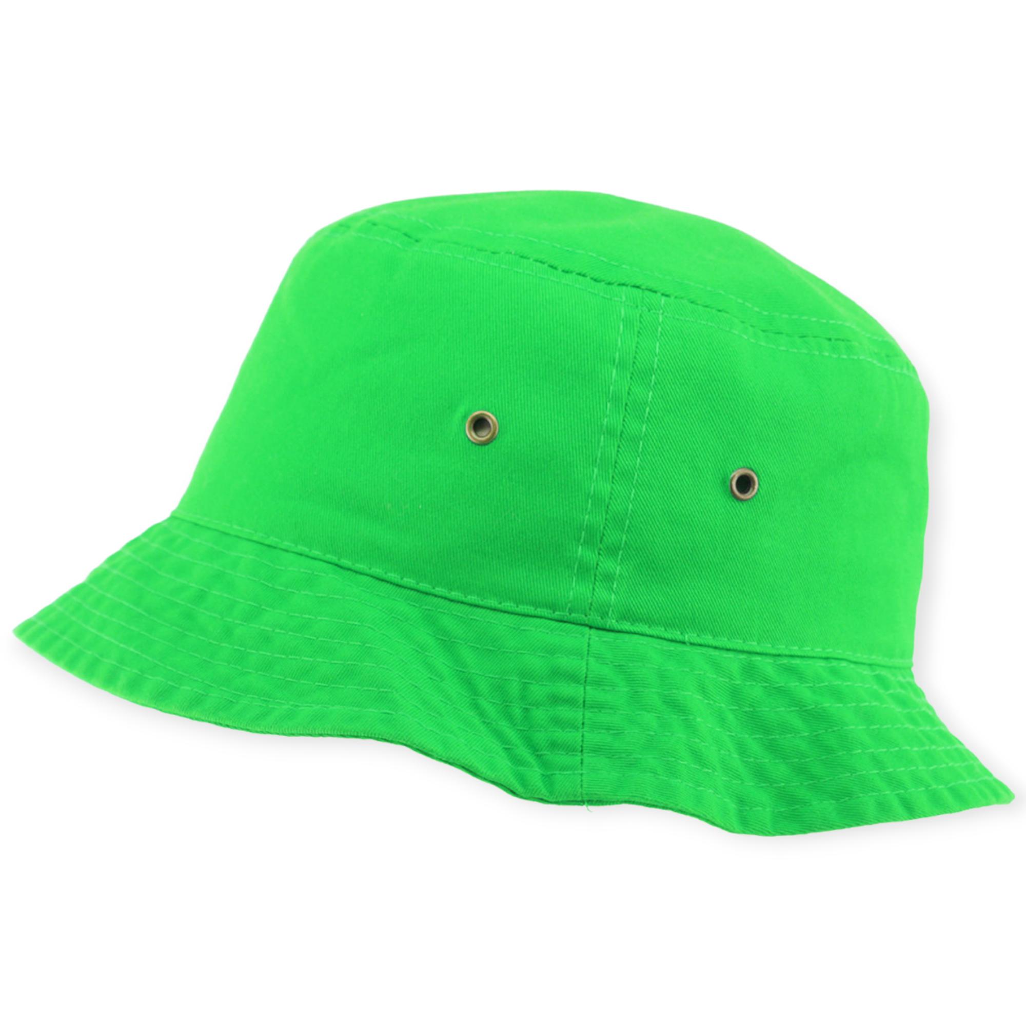 KB Ethos Solid Bucket Hat Fitted (Neon Green)-Nexus Clothing
