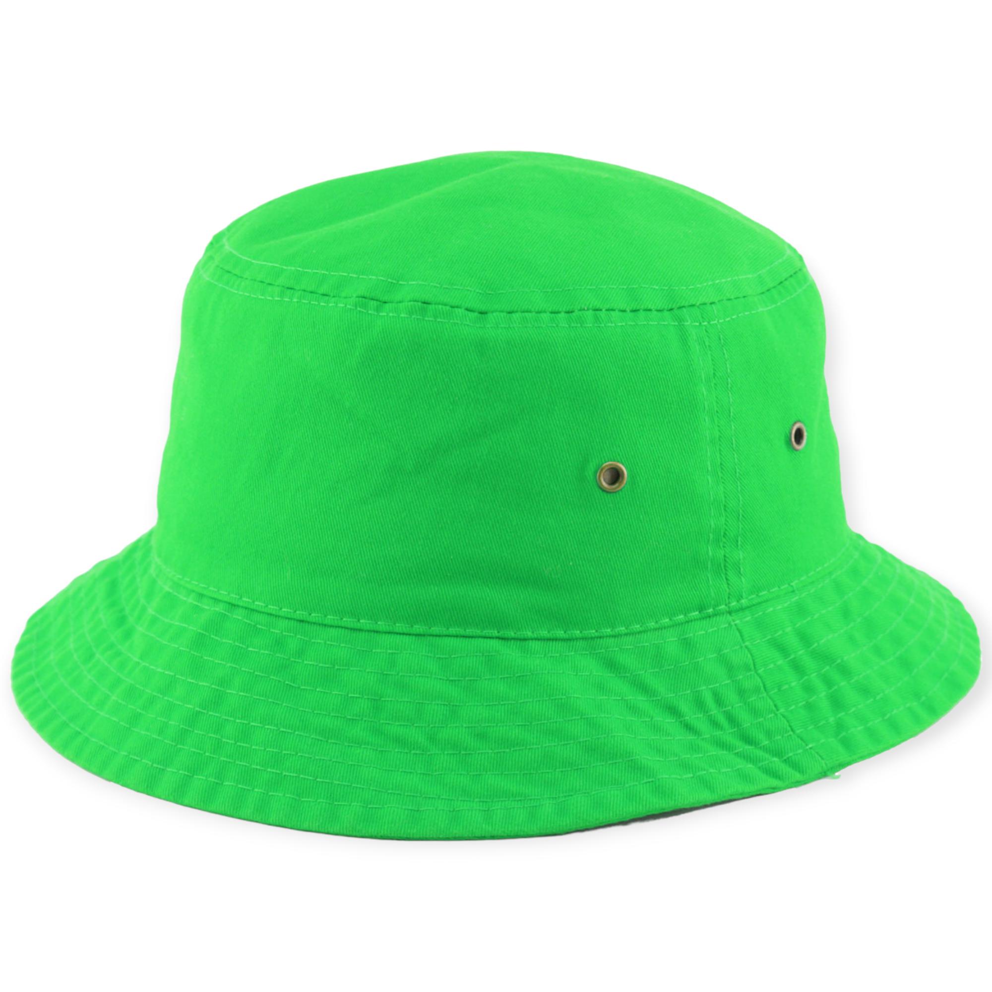KB Ethos Solid Bucket Hat Fitted (Neon Green)-Nexus Clothing