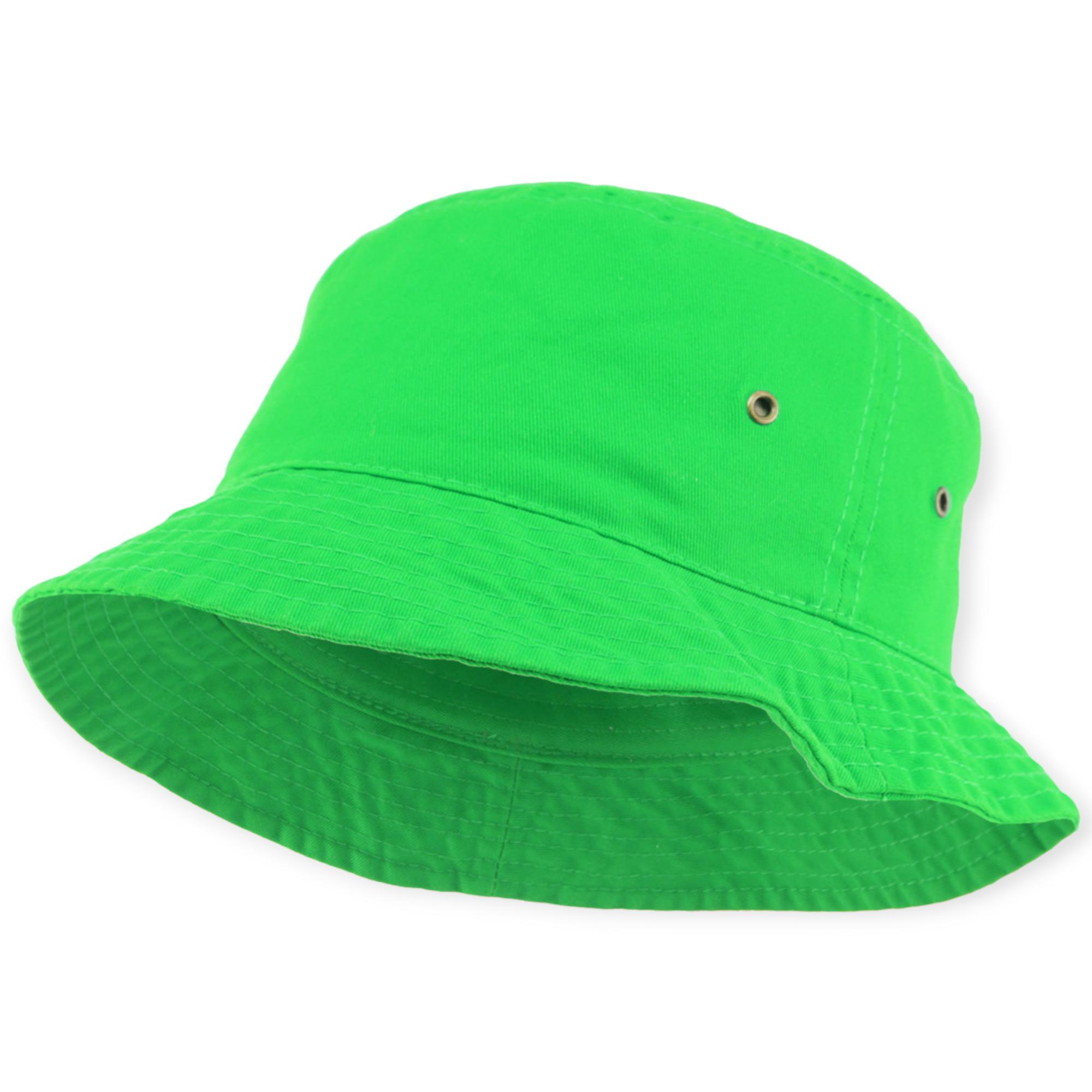 KB Ethos Solid Bucket Hat Fitted (Neon Green)-Neon Green-Large / X-Lrage-Nexus Clothing