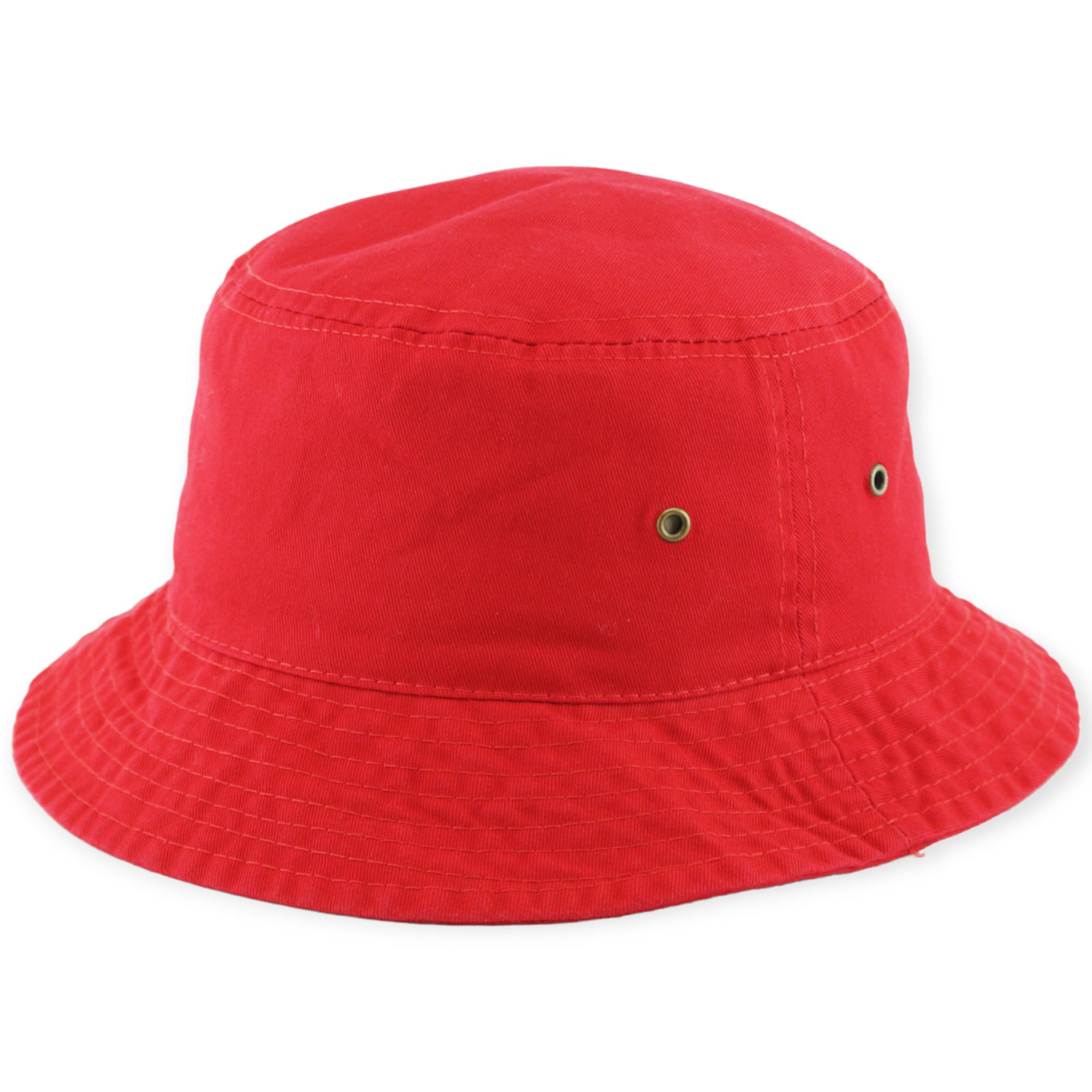 KB Ethos Solid Bucket Hat Fitted (Red)-Nexus Clothing