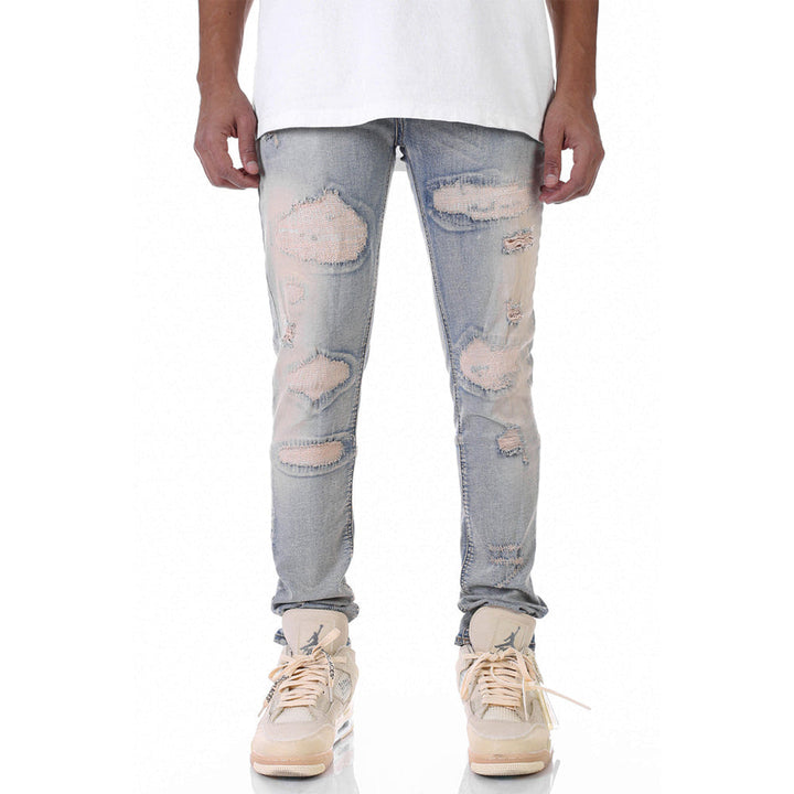 KDNK Men Rip and Repair Jeans-Nexus Clothing