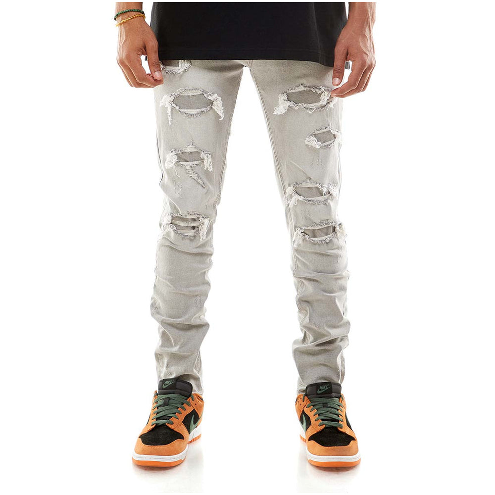 KDNK Men Self Jeans (Grey)-Grey-40W X 32L-Nexus Clothing