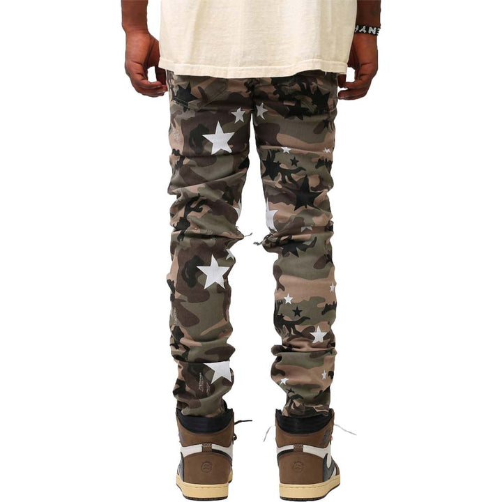 KDNK Men Star Camo Pants (Camo)-Nexus Clothing