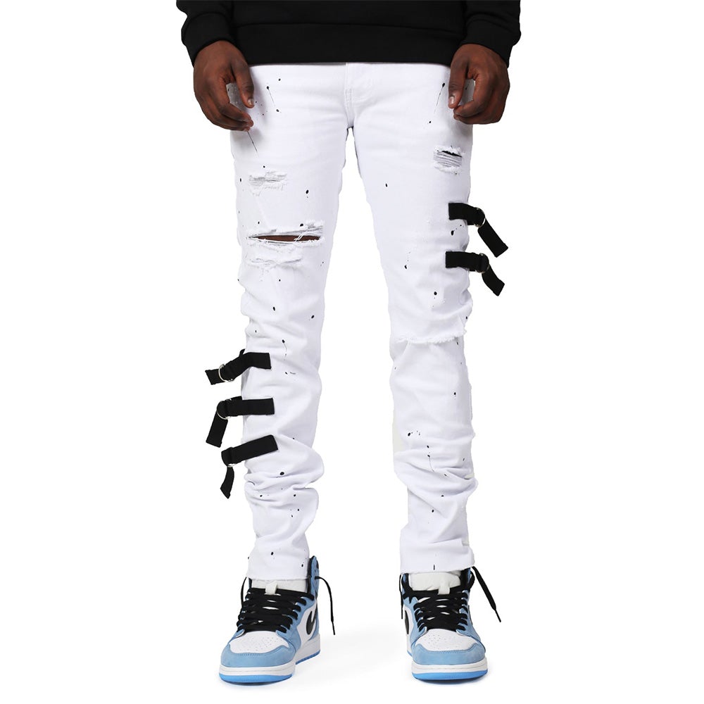 KDNK Men Utility Pants (White)