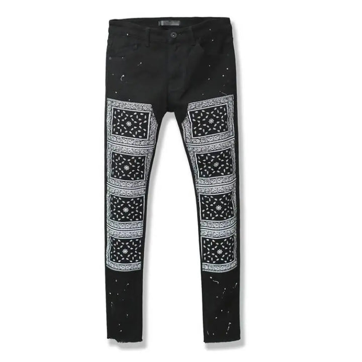 KDNk Men All Bandana Pants (Black)-Nexus Clothing