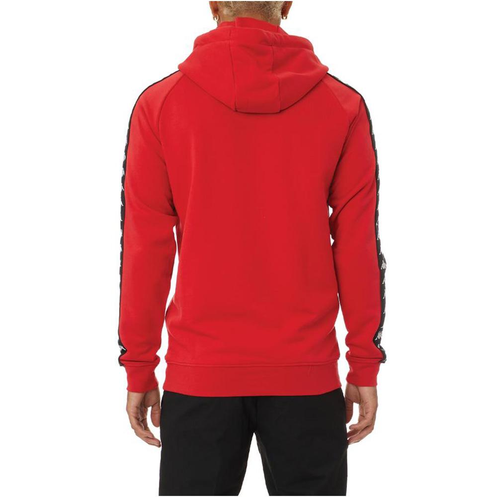 Kappa 222 Banda Hurtado-2 Hoodie Red Black-Hoodies & Sweatshirts-Kappa- Nexus Clothing