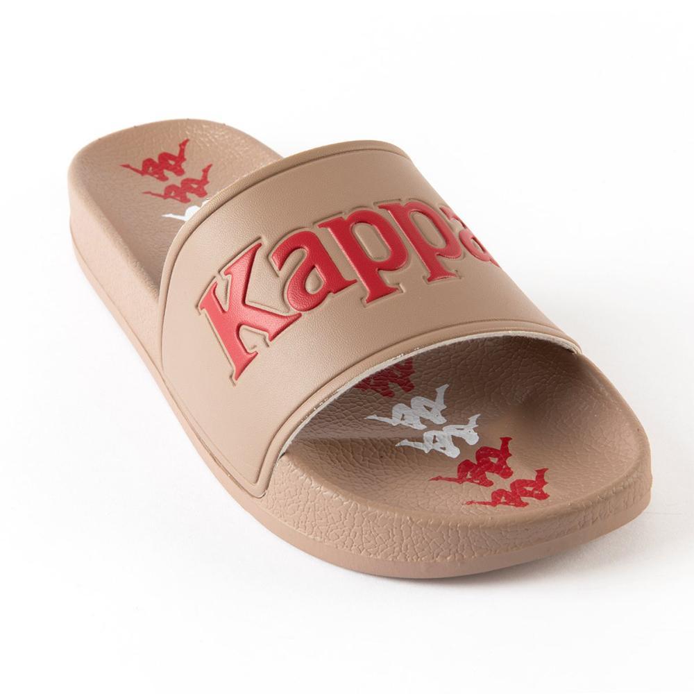 Kappa Men 222 BANDA ADAM 17 SLIDES - BROWN RED WHITE-Nexus Clothing