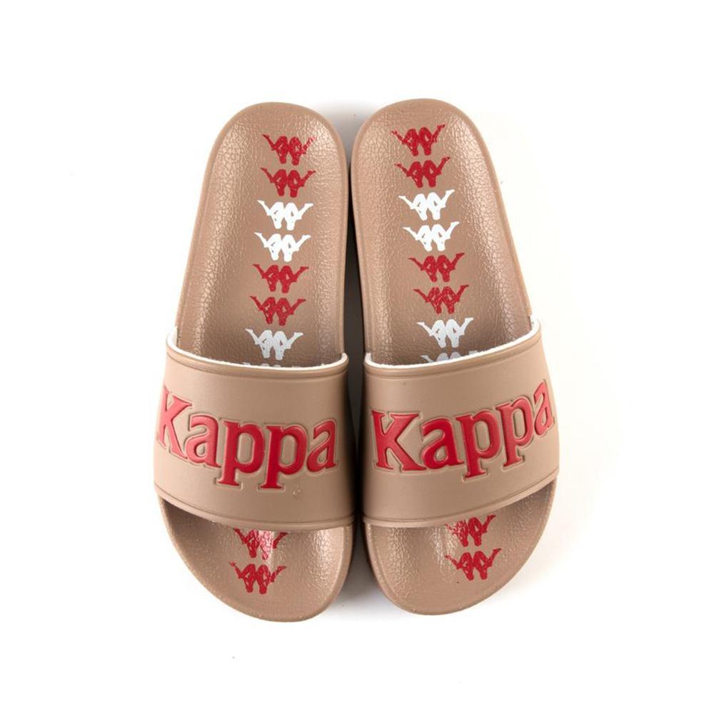 Kappa Men 222 BANDA ADAM 17 SLIDES - BROWN RED WHITE-BROWN-RED-WHITE-4-Nexus Clothing