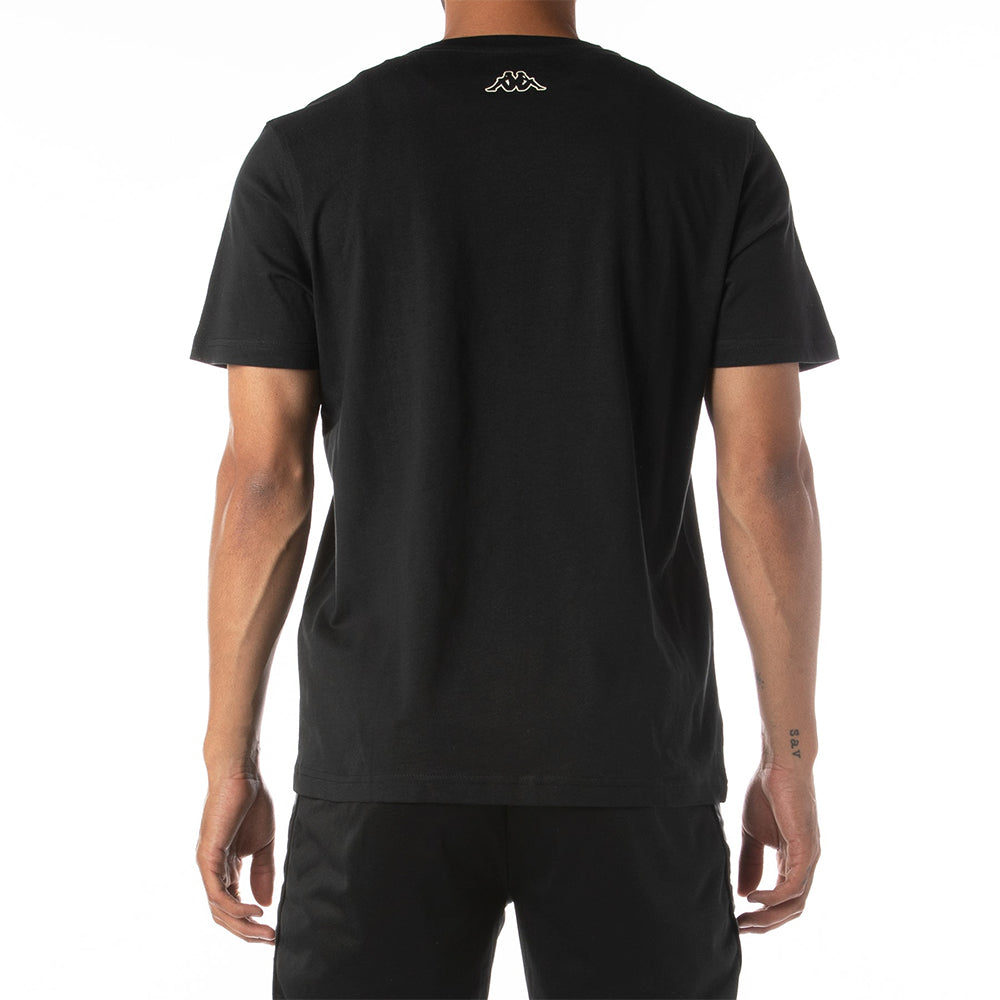 Kappa Men Logo Tutto T-Shirt (Black)-Nexus Clothing