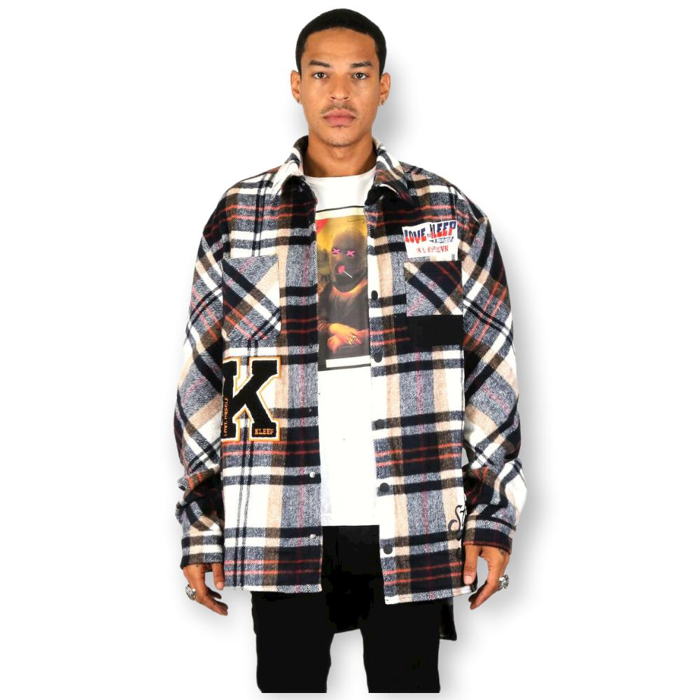 Kleep Men Premium Heavy Flannel (Mazarine)-Nexus Clothing