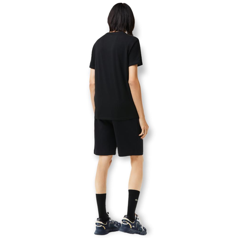 LACOSTE Men Crew Neck Pima Cotton Jersey T-Shirt (Black)-Nexus Clothing