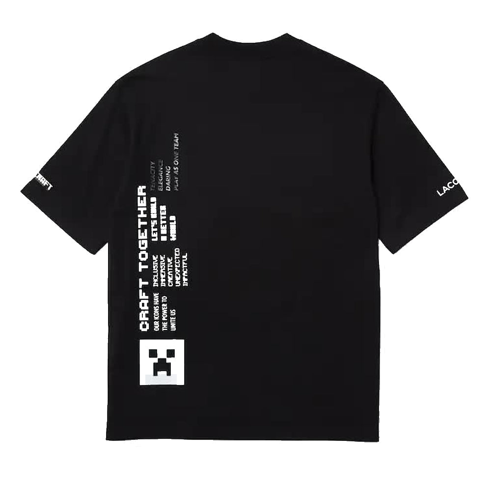LACOSTE Men Minecraft Edition Tee (Black)-Nexus Clothing