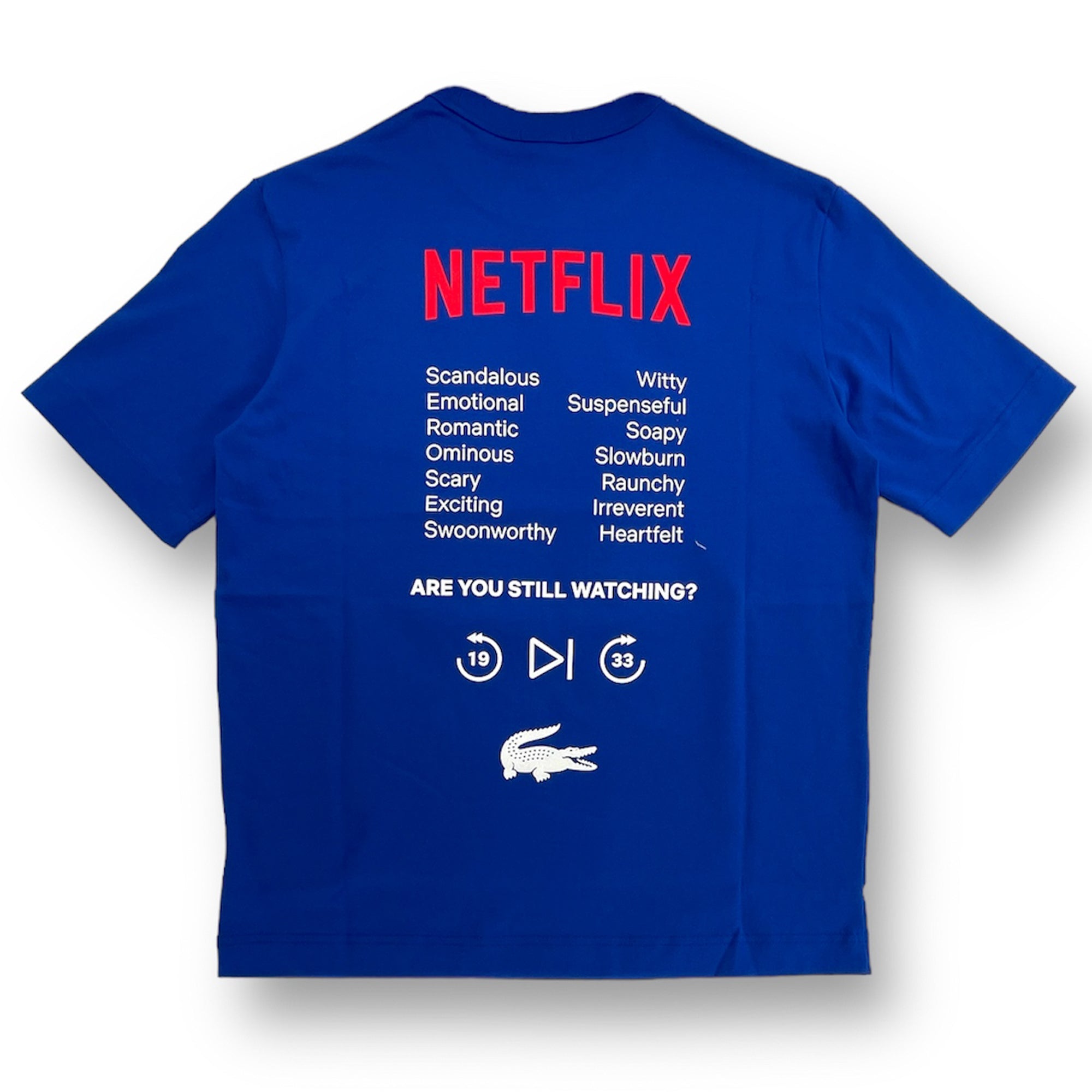LACOSTE Men Netflix T-Shirt (Blue)-Nexus Clothing