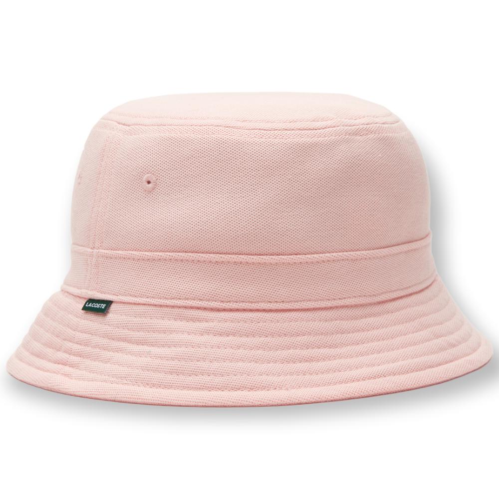 LACOSTE Men Organic Cotton Bucket Hat (Pink)-Nexus Clothing