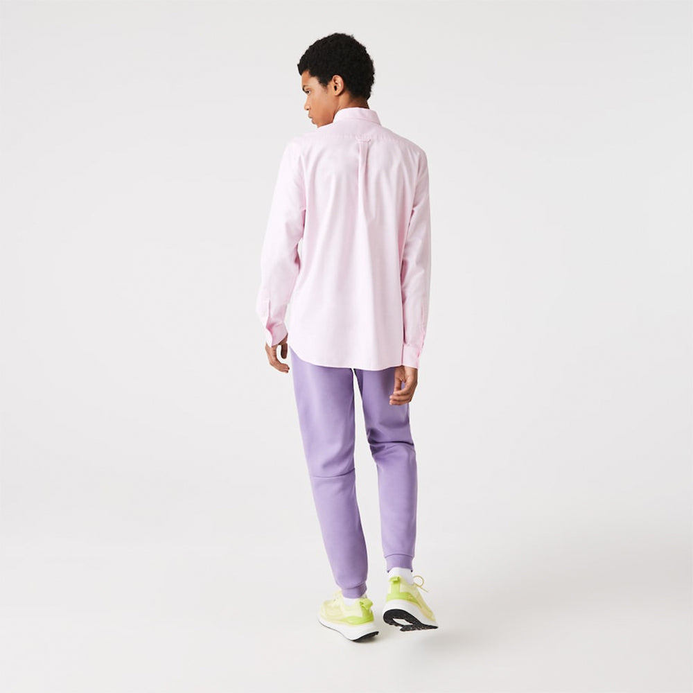 LACOSTE Men’s Lacoste Tapered Fit Fleece Trackpants (Neva Purple) 2