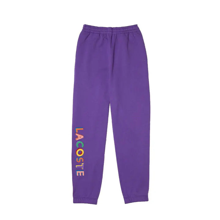 LACOSTE Unisex L!VE Embroidered Fleece Jogging Pants-lavender-XXX-Large-Nexus Clothing