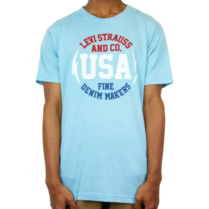 Levis USA Tee Sky-H Sky Blue-Large-Nexus Clothing