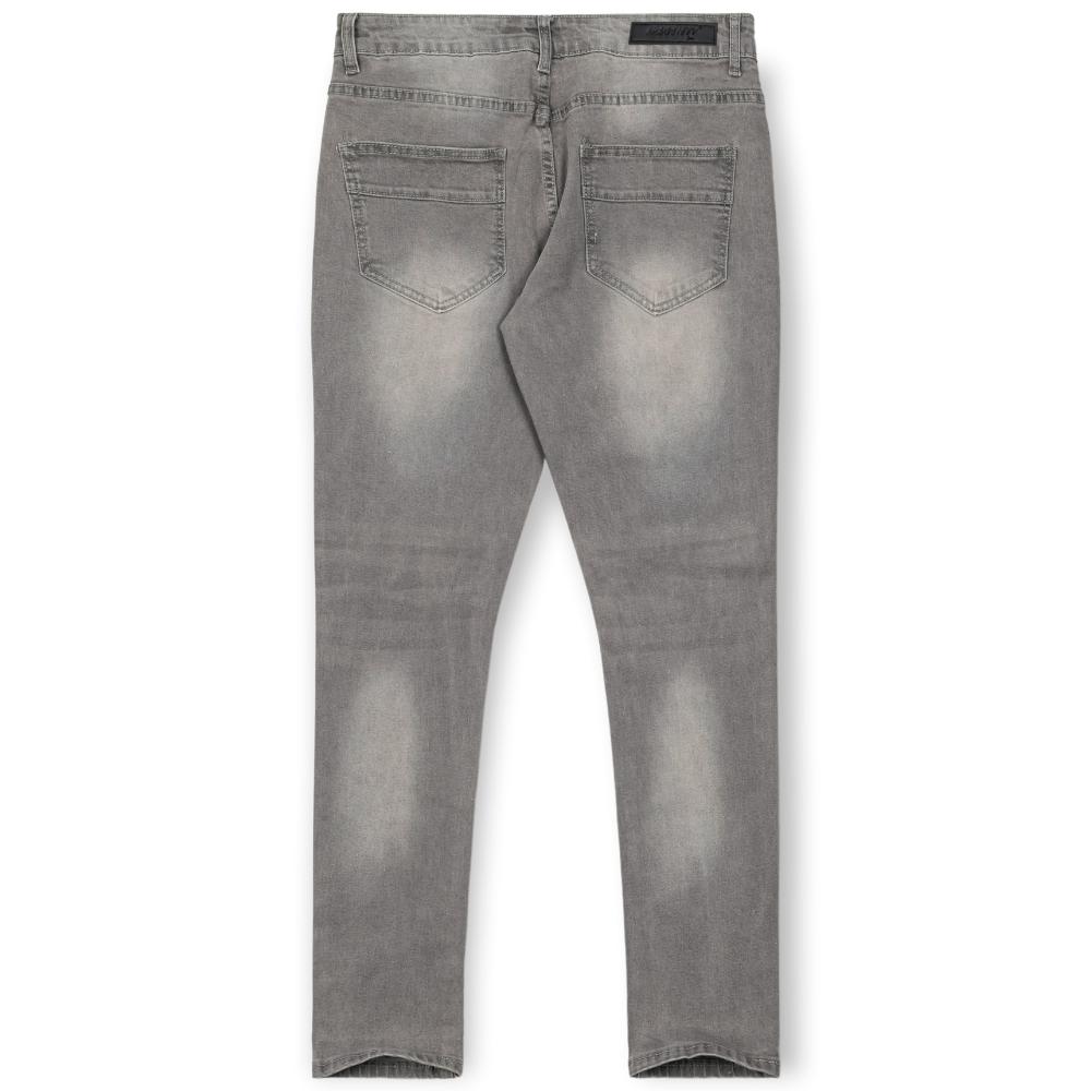 M. Society Men Super Stretch Skinny Fit Jeans (Grey)-Nexus Clothing