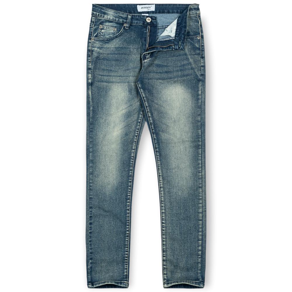 M. Society Men Super Stretch Skinny Fit Jeans (Vintage)-Vintage-42W X 32L-Nexus Clothing