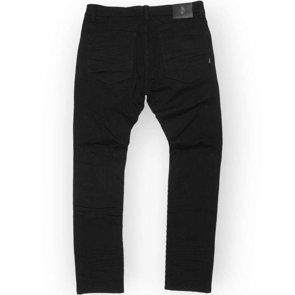 Makobi Men Shredded Jeans (Black)-Nexus Clothing