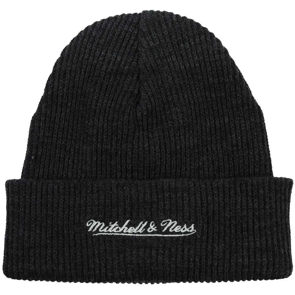Mitchell & Ness Nets Foil Leather Cuffed Beanie- Nexus Clothing