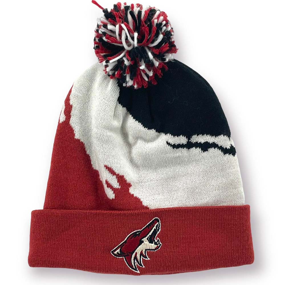 Mitchell & Ness Men Arizona Coyotes Cuffed Knit-Red-One Size-Nexus Clothing