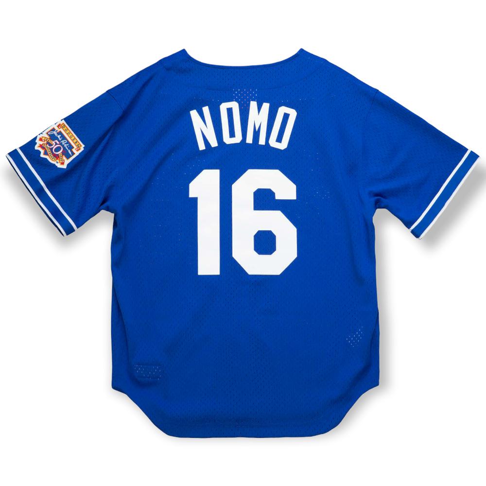 Mitchell & Ness Men Los Angeles Dodgers Jersey Nomo (Royal Blue)-Nexus Clothing