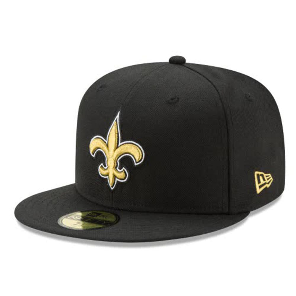 NEW ERA NEW ORLEANS SAINTS BLACK 59FIFTY FITTED