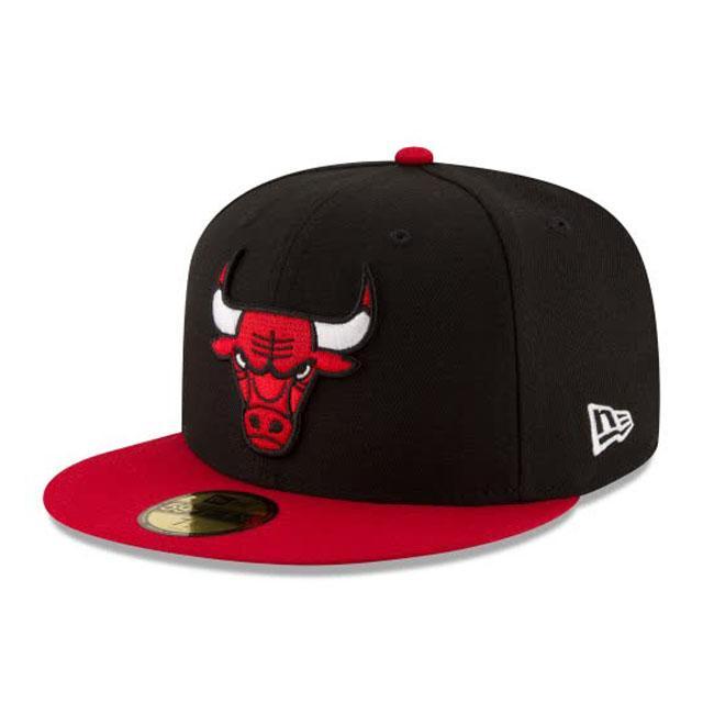 New Era 59FIFTY Chicago Bulls Alternate Black 2TONE Fitted Hat-Headwear-New Era-Black-7 1/8- Nexus Clothing