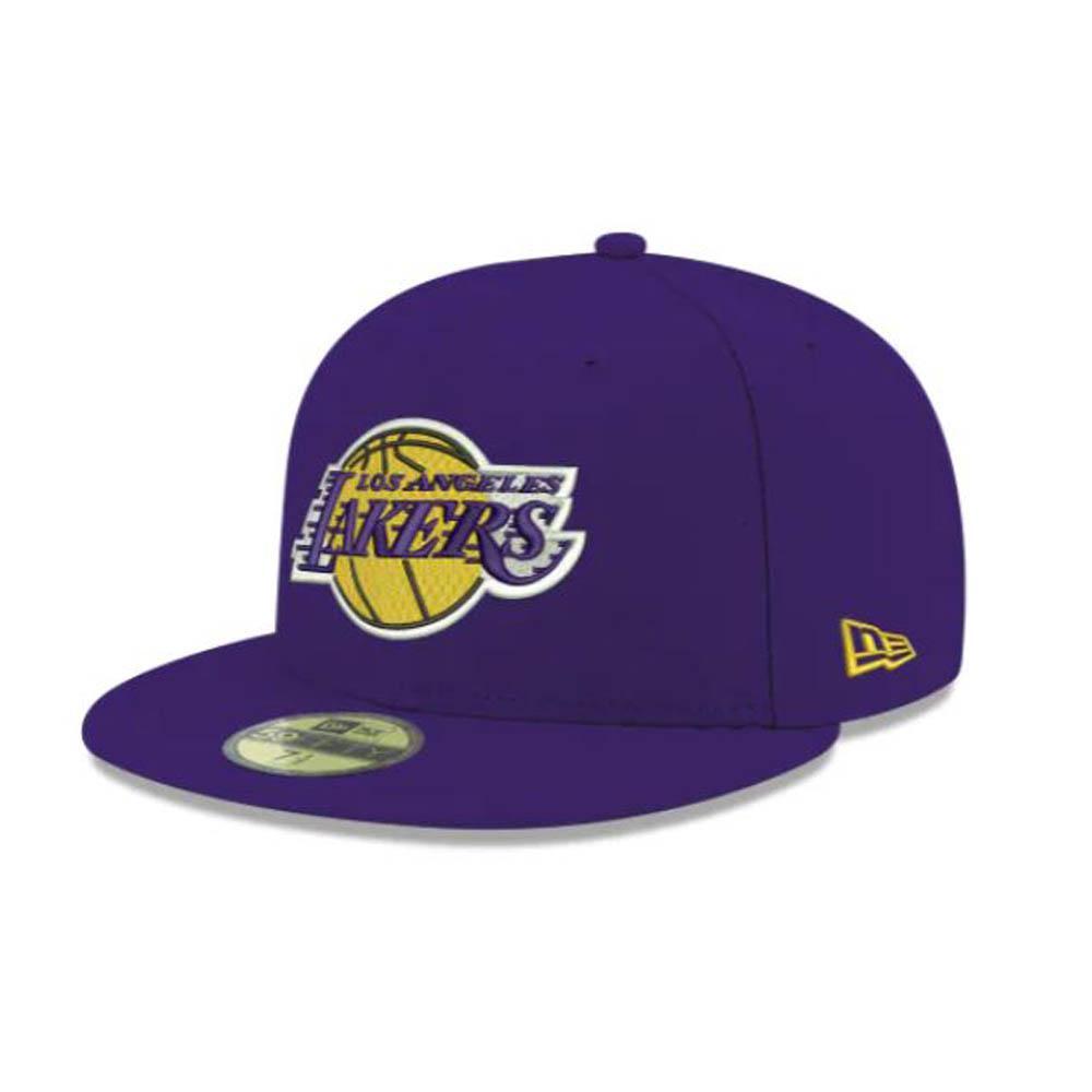 New Era Los Angeles Lakers Purple Team Color 59Fifty Fitted-Purple Yellow-7 1/4-Nexus Clothing