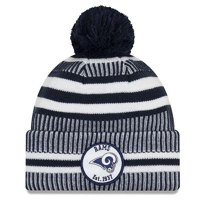 New Era Los Angeles Rams On Field Sport Knit Home Beanie-Navy-OneSize-Nexus Clothing