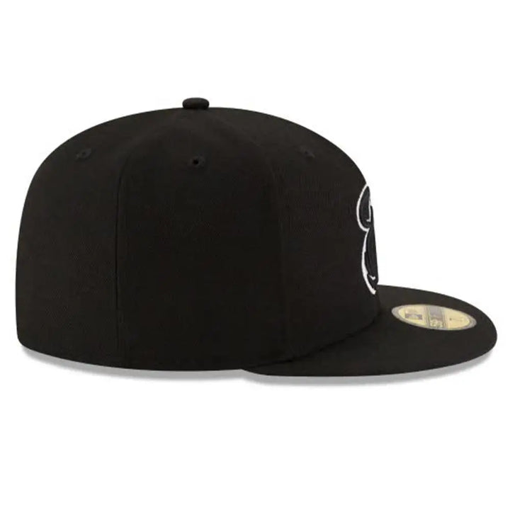 New Era MIAMI HEAT BLACK & WHITE 59FIFTY FITTED-Nexus Clothing