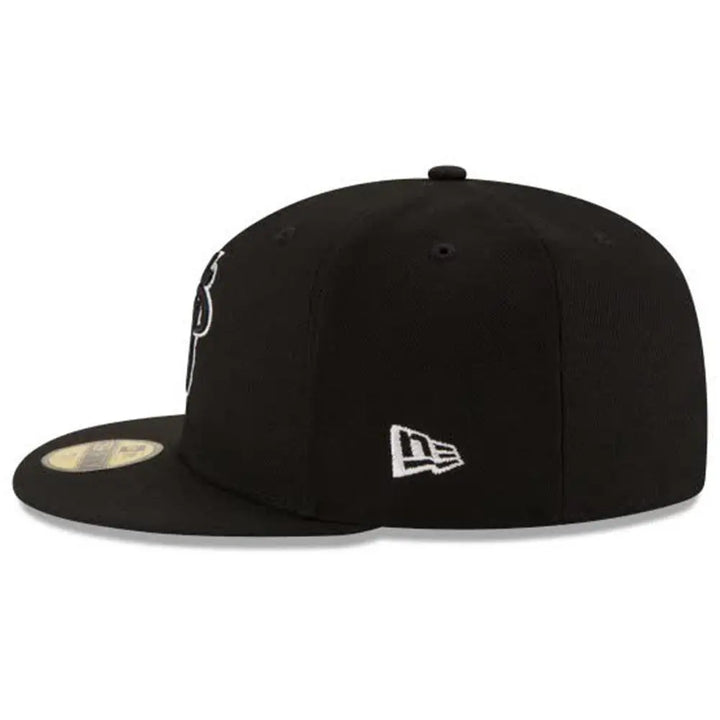 New Era MIAMI HEAT BLACK & WHITE 59FIFTY FITTED-Nexus Clothing